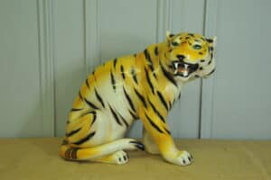 vintage ceramic tiger