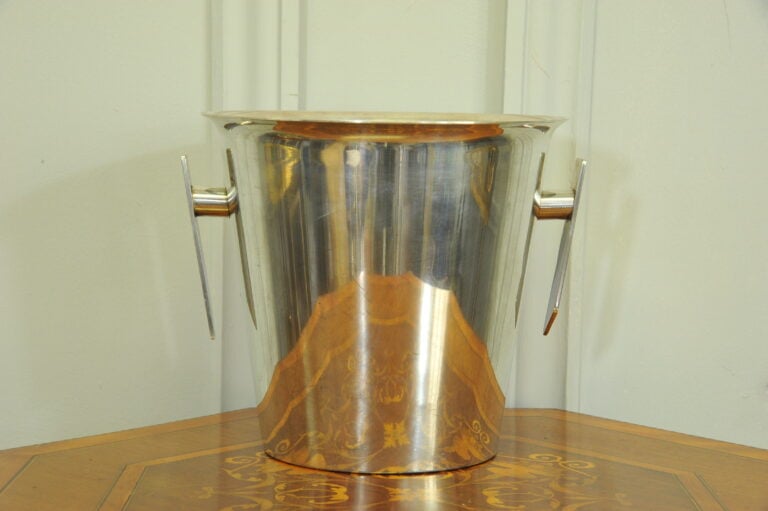 vintage silver plate champagne ice bucket by st medard france